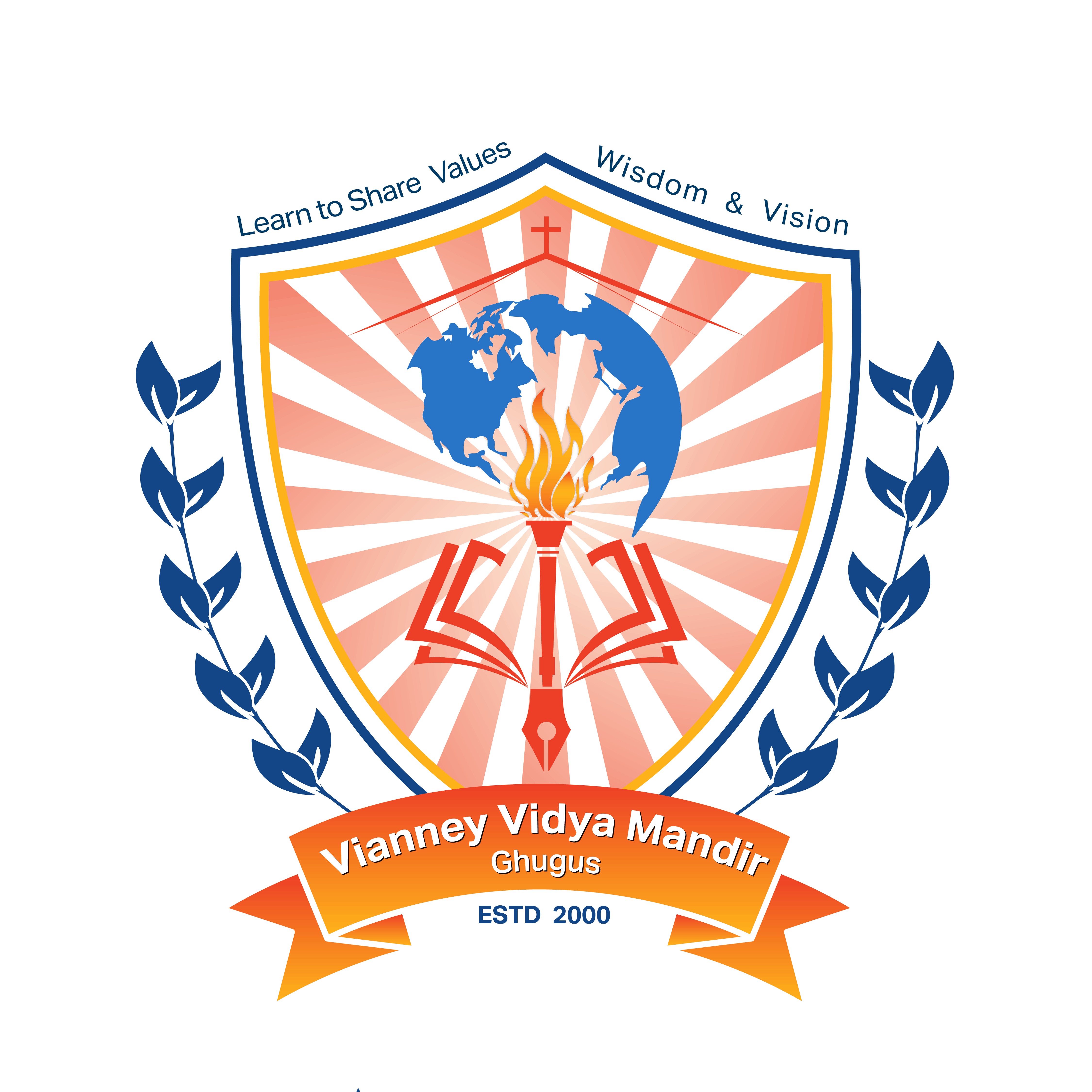 Vianney Vidya Mandir Ghugus logo